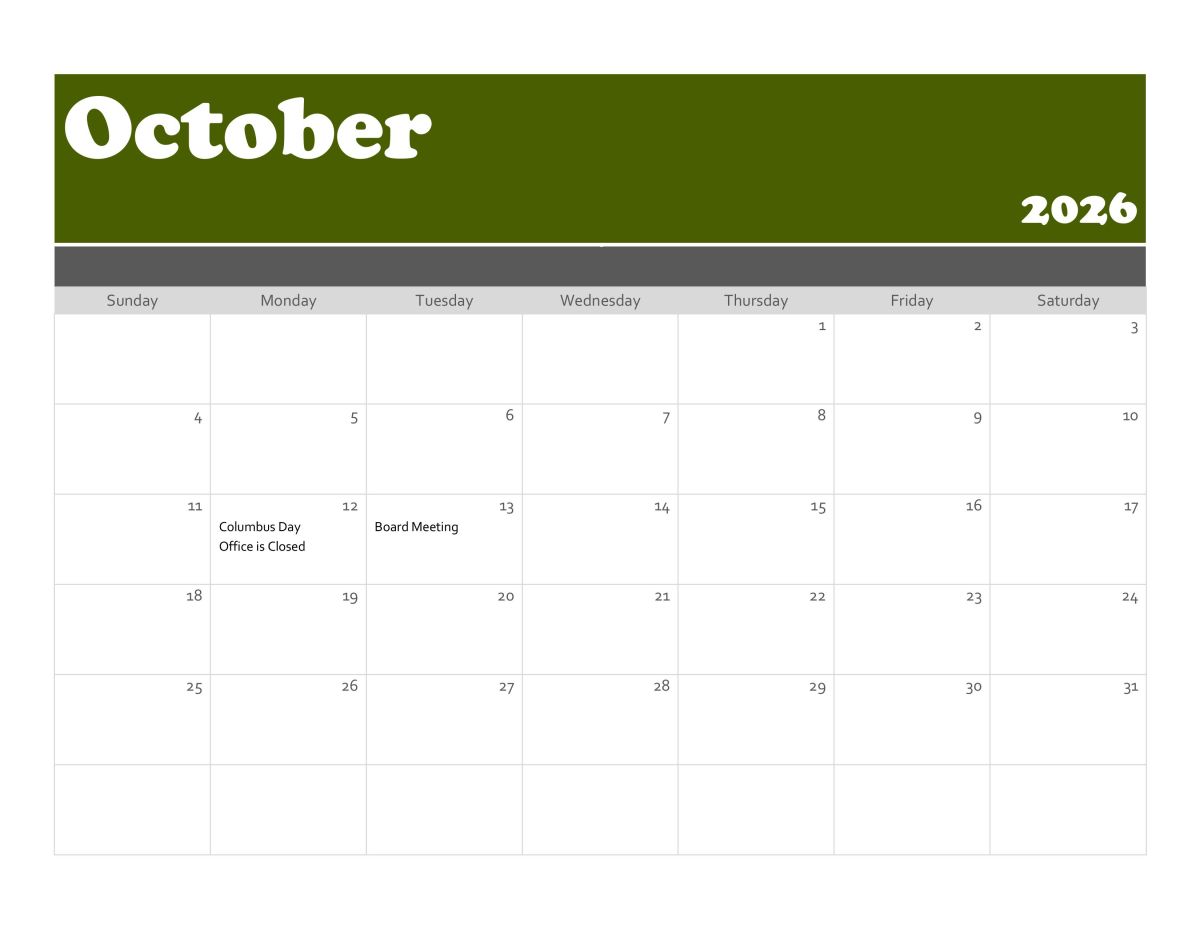 Board Meeting October